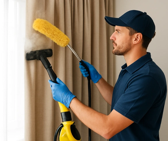 Trusted residential curtain cleaning technician Matty Curtain Cleaning seville-vic QLD