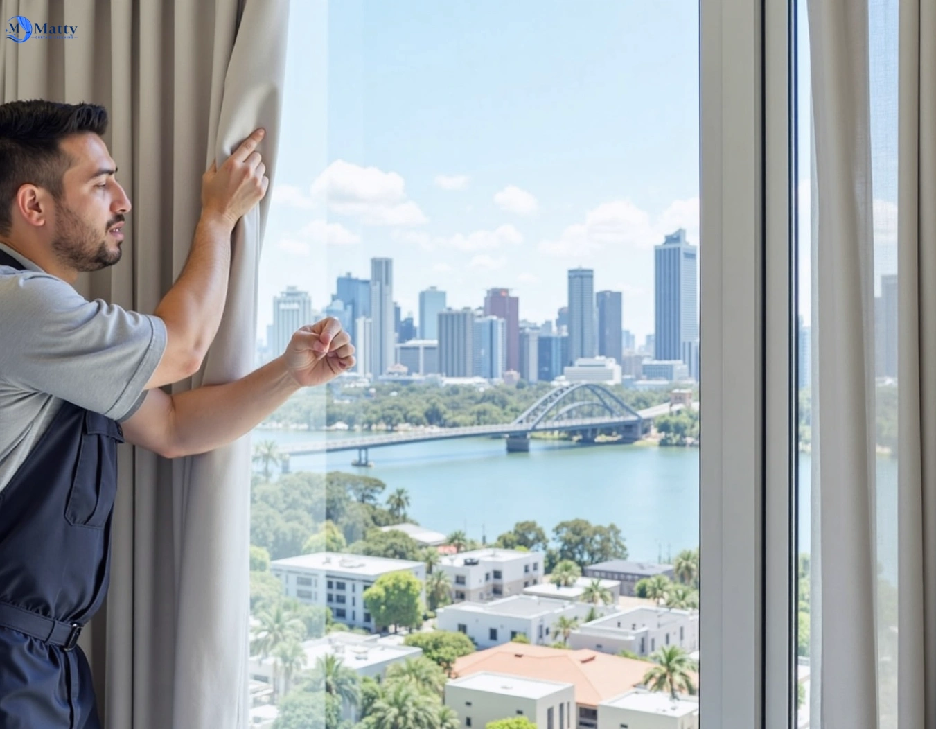 Professional curtain steam cleaning service seville-vic QLD by Matty Curtain Cleaning
