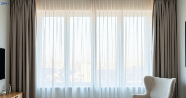 Freshly steam cleaned curtains in seville-vic QLD